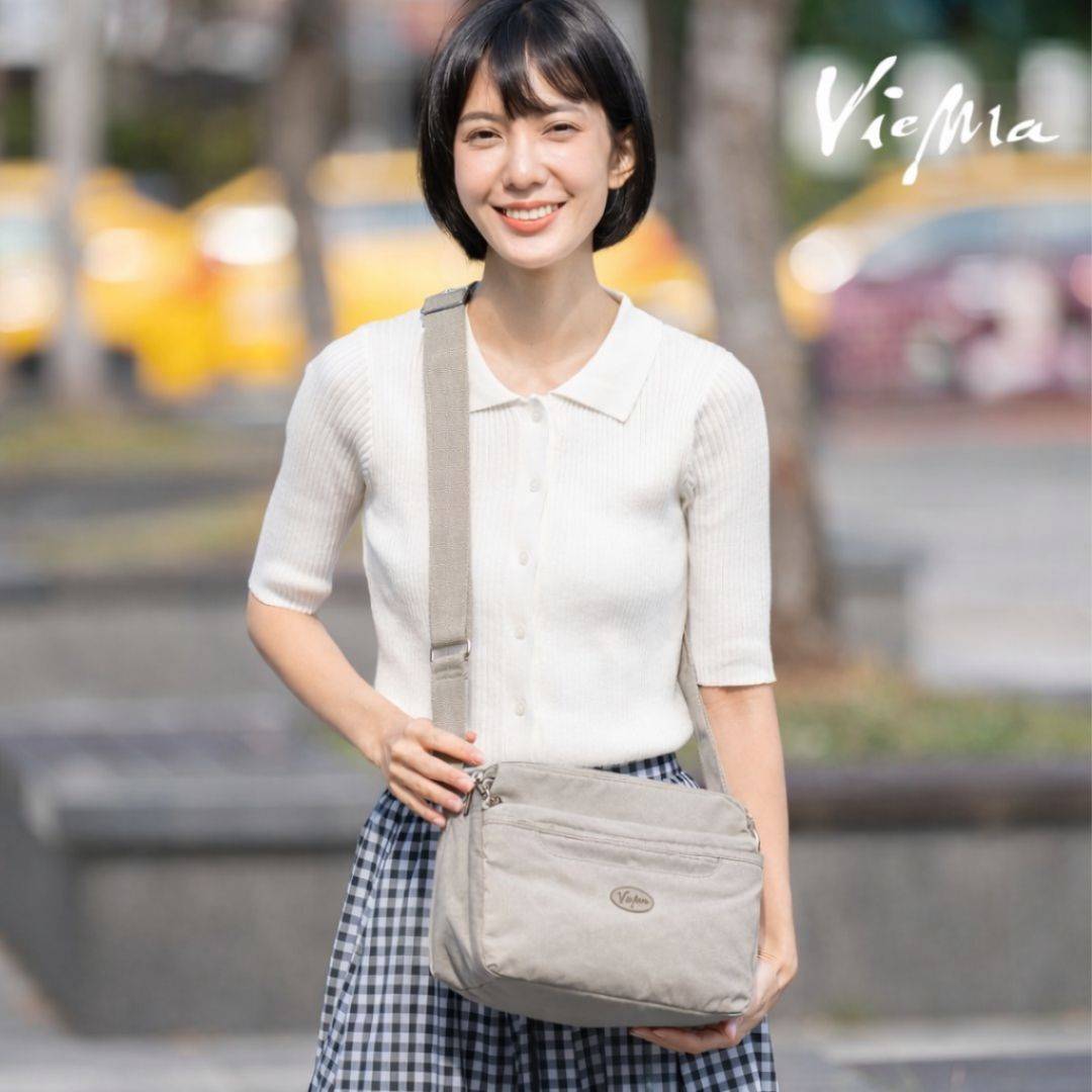 日系千層郵差包-暖灰單色5045 日系千層郵差包-暖灰單色5045