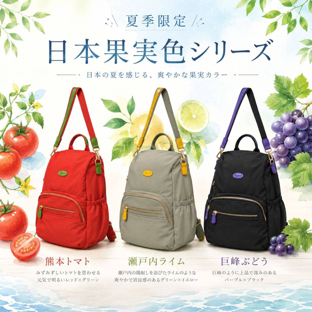 【夏日限定】日系後開式防盜後背包-果實三色(6029) 【夏日限定】日系後開式防盜後背包-果實三色(6029)