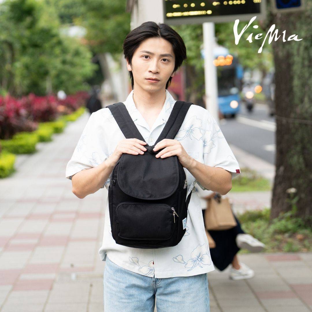 東京文青學院風質感後背包-個性黑(7308) 東京文青學院風質感後背包-個性黑(7308)