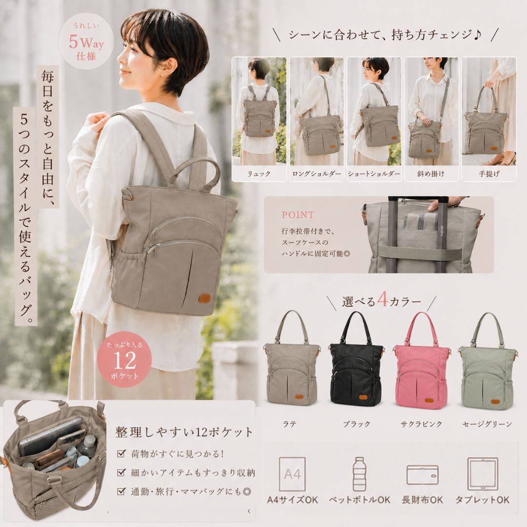 【熱銷補貨】獨家防盜多功能5用後背包-4色可選(2904) 【熱銷補貨】獨家防盜多功能5用後背包-4色可選(2904)