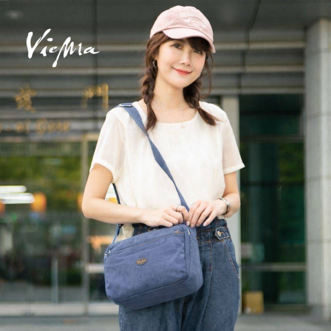 日系千層郵差包-牛仔藍單色5045 日系千層郵差包-牛仔藍單色5045