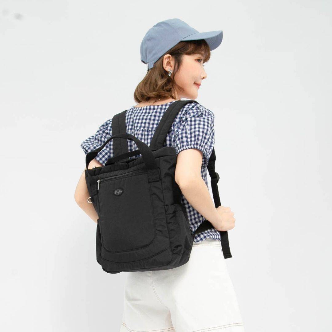 輕量手提後背包15L可隱藏背帶-全黑(6988S) 輕量手提後背包15L可隱藏背帶-全黑(6988S)